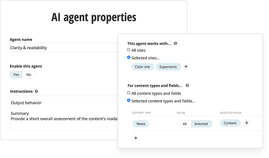 llustration of AI Agents screen